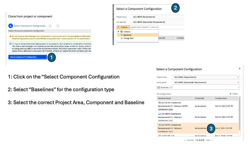 Clone from component process showcase